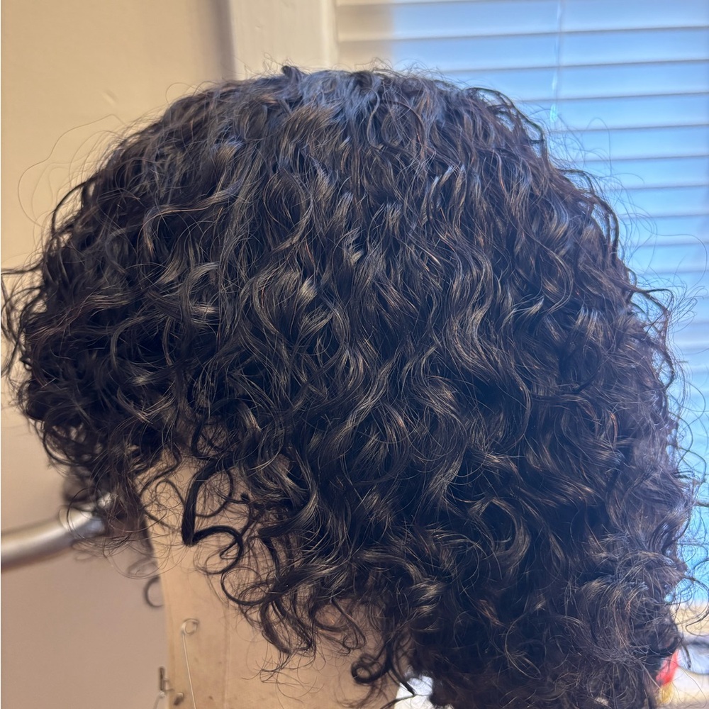 LUVME Black Curly Shaggy Wig - Picture 9 of 11
